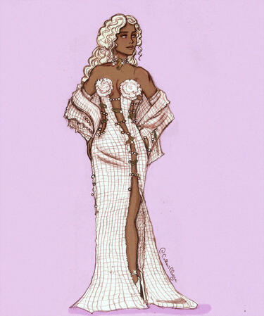 laena velaryon wearing anne hathaway's dress