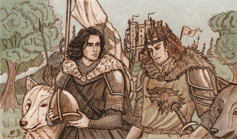 robb stark and jon snow